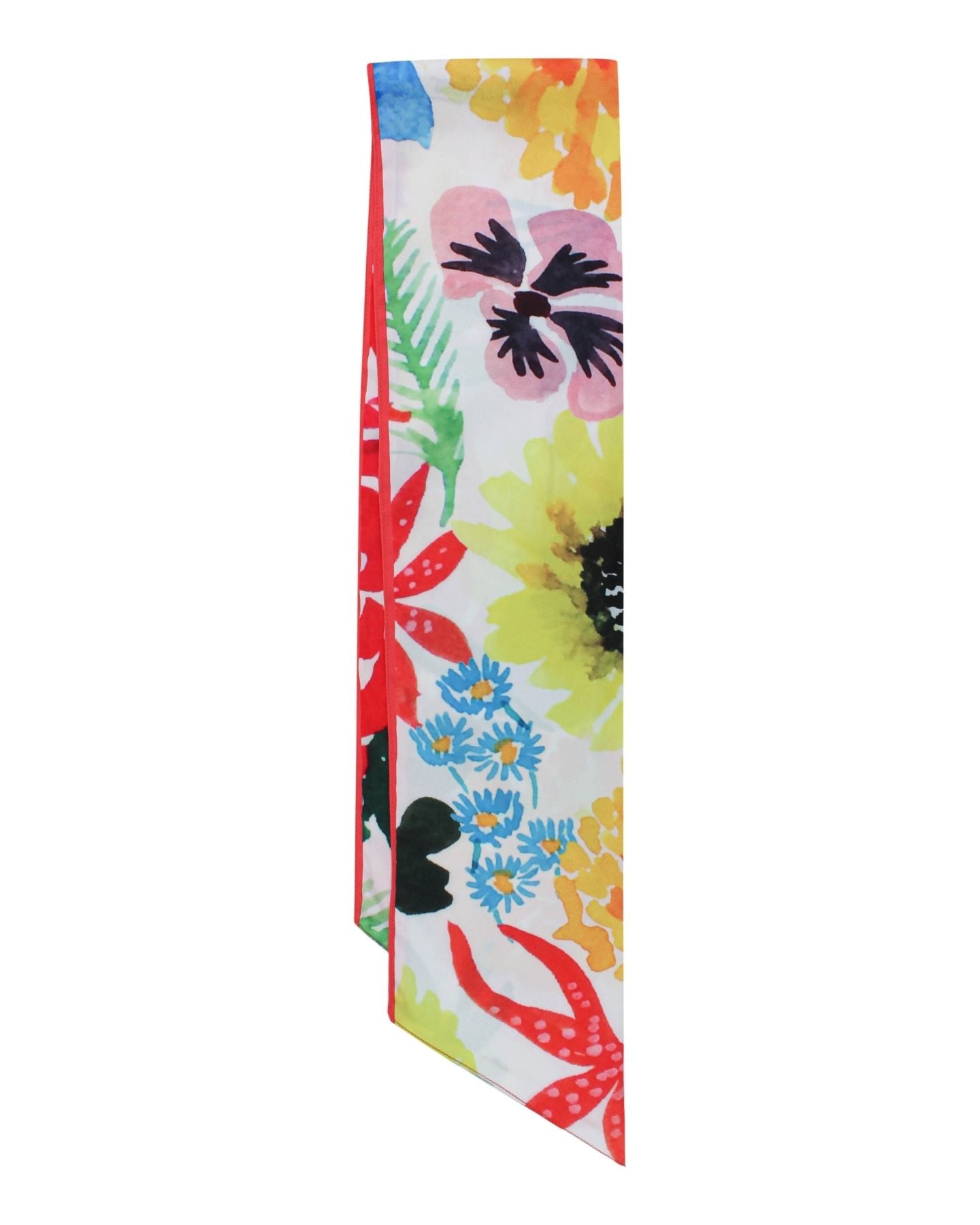 Moonlit serenity - SLIM SCARF - SPRING FLORAL