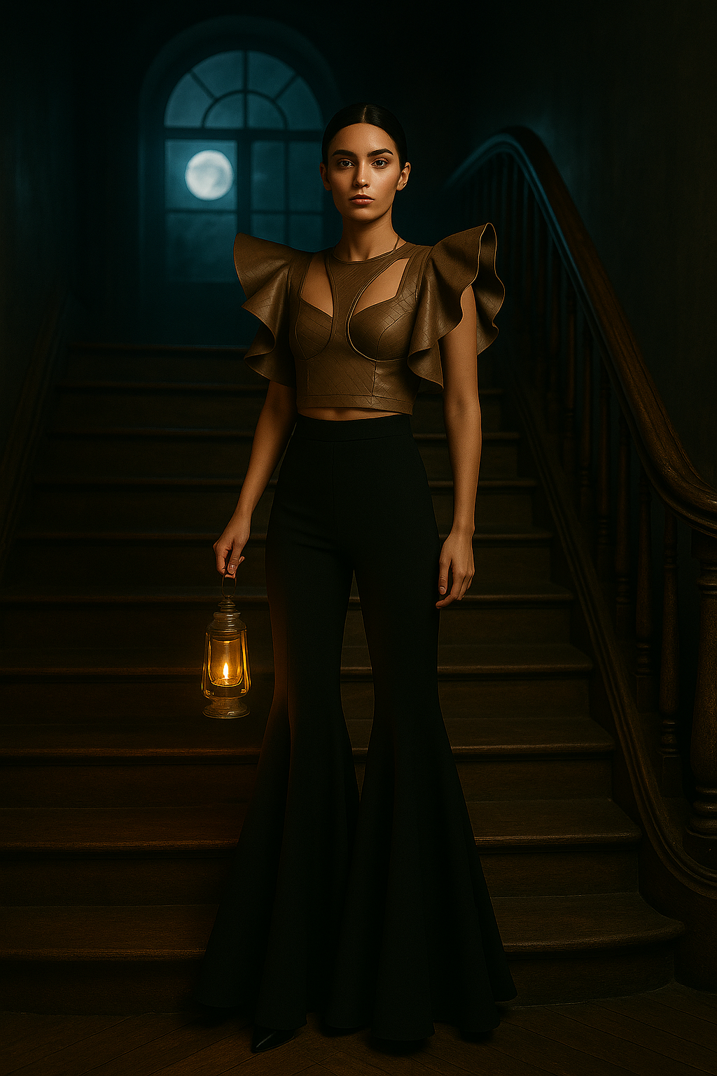 She Knows LEATHER TOP