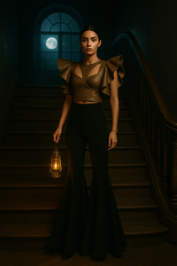 She Knows LEATHER TOP
