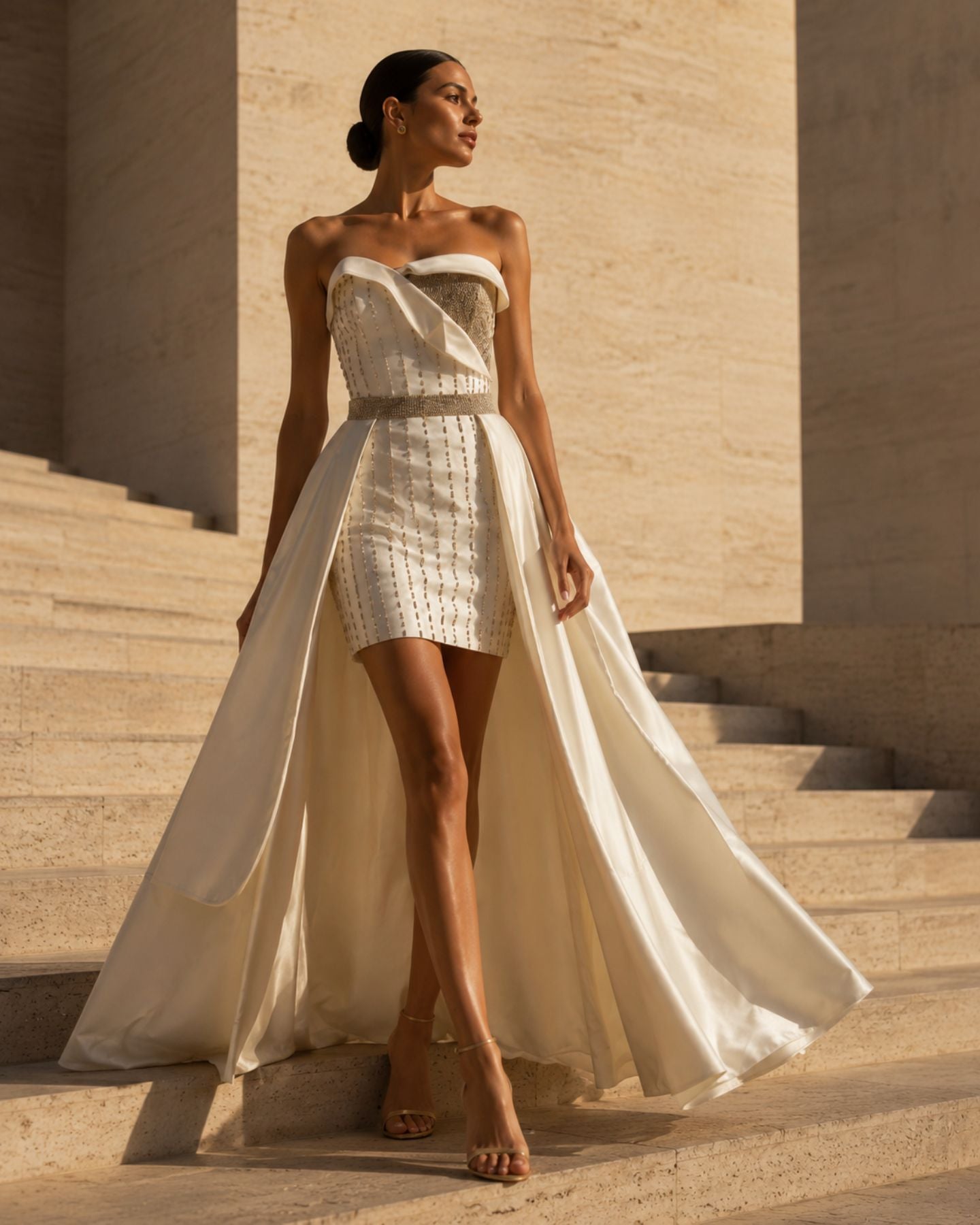 2 PIECES BRIDAL DRESS