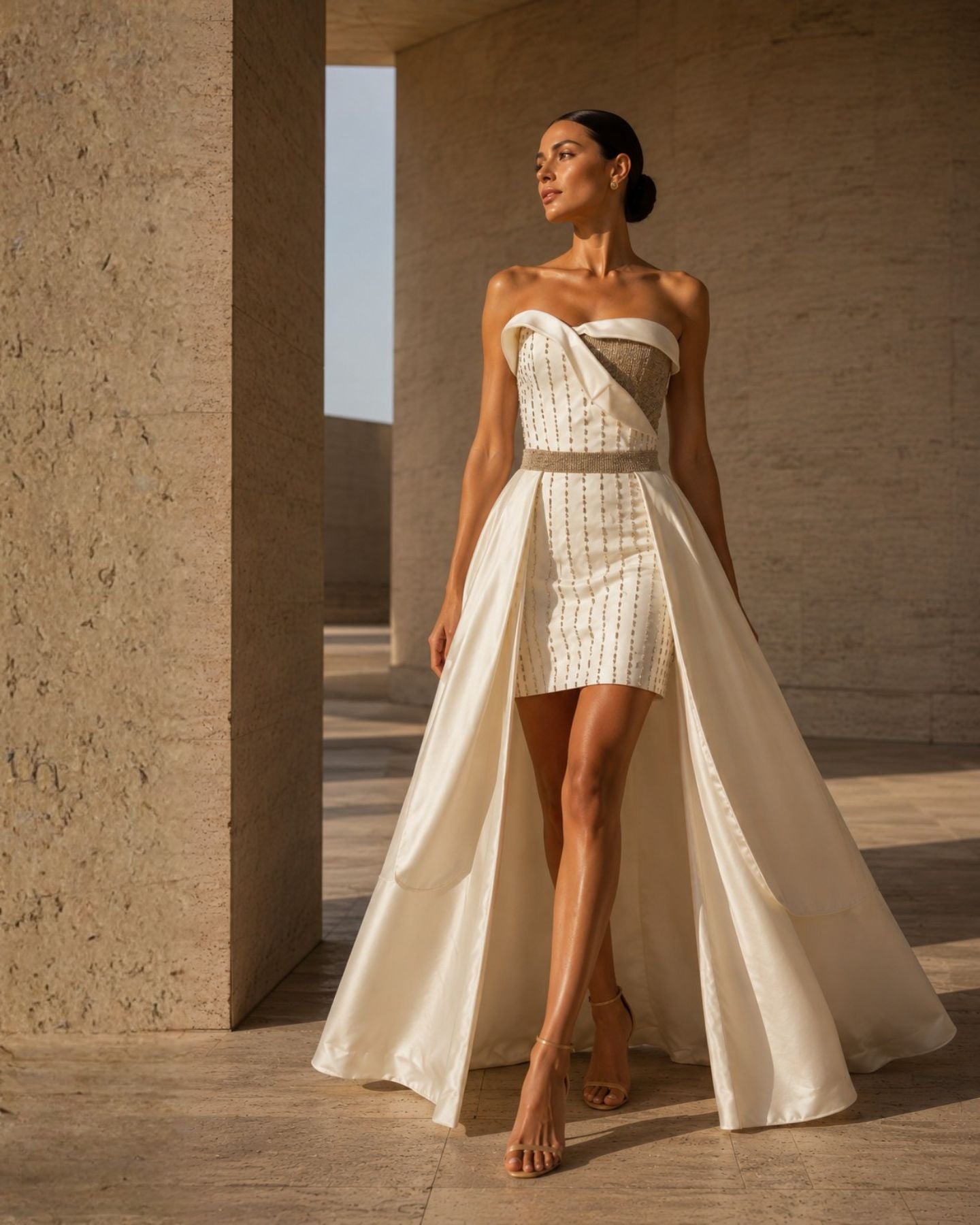 2 PIECES BRIDAL DRESS