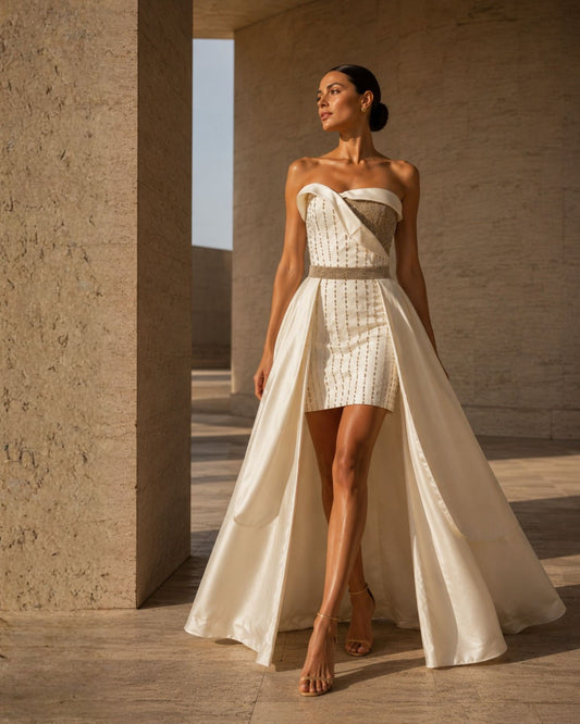 2 PIECES BRIDAL DRESS