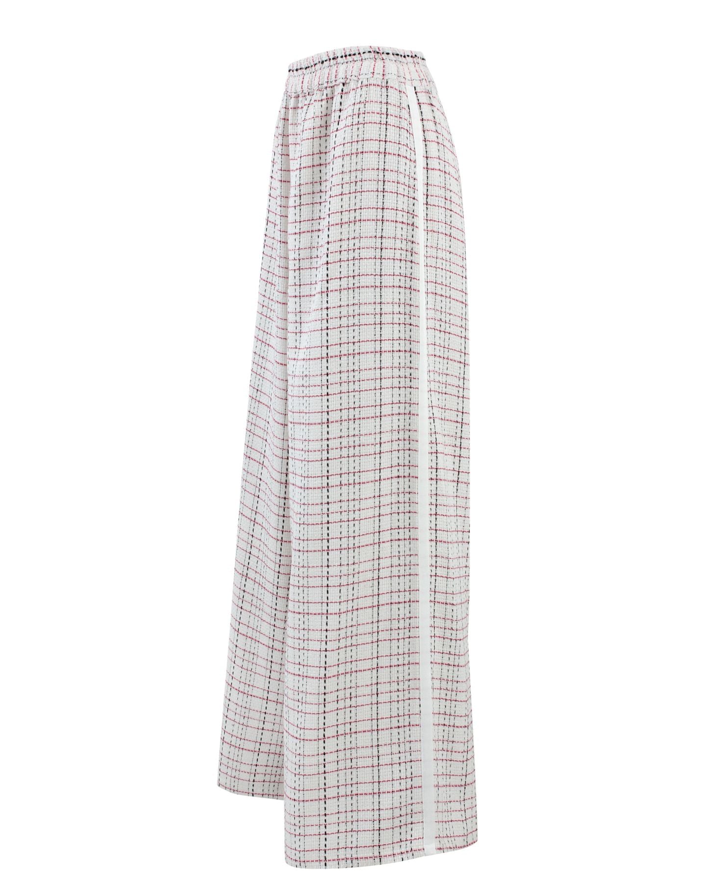 Plaid pants on a white background