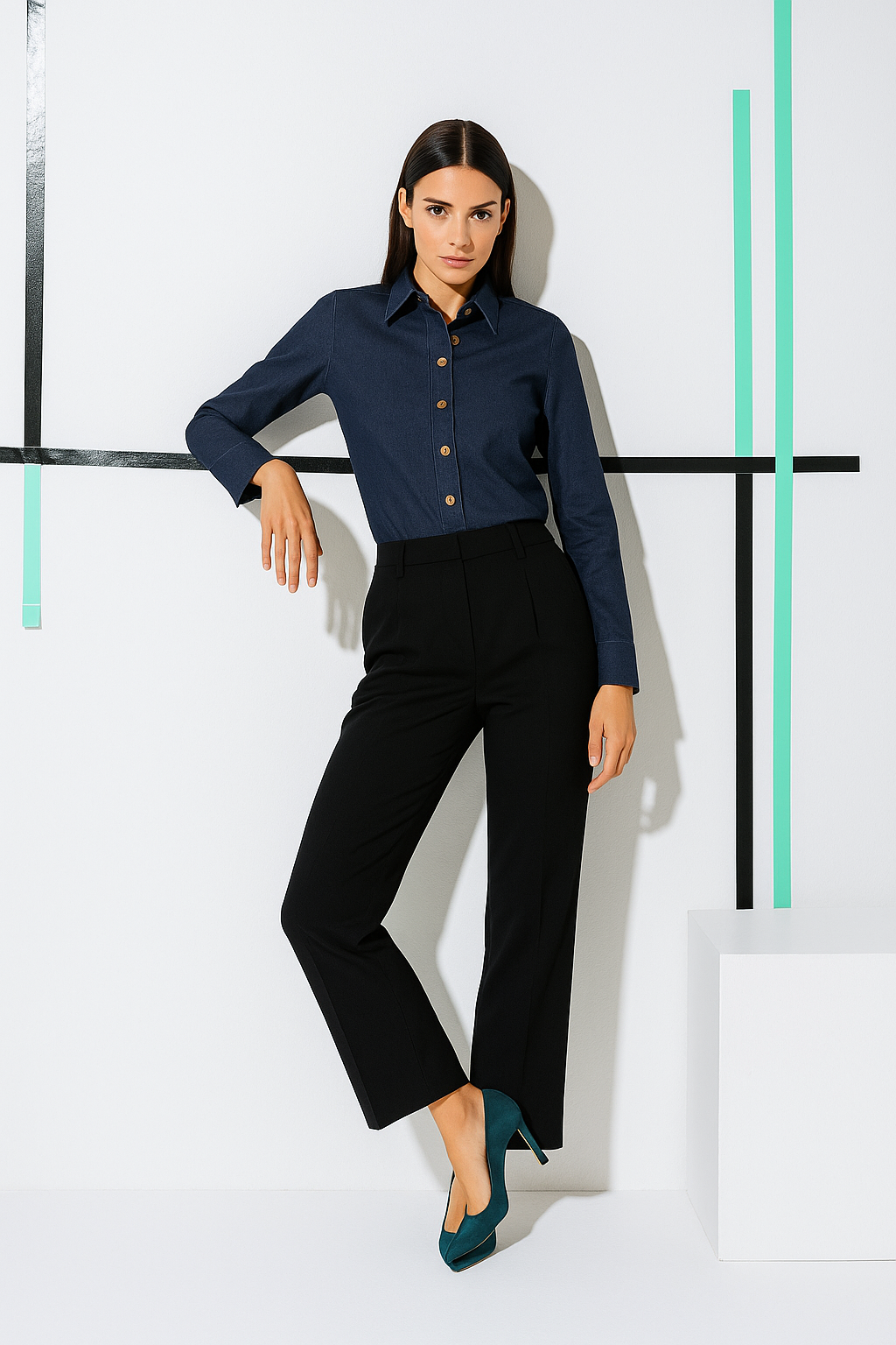 VISAGE DENIM SHIRT
