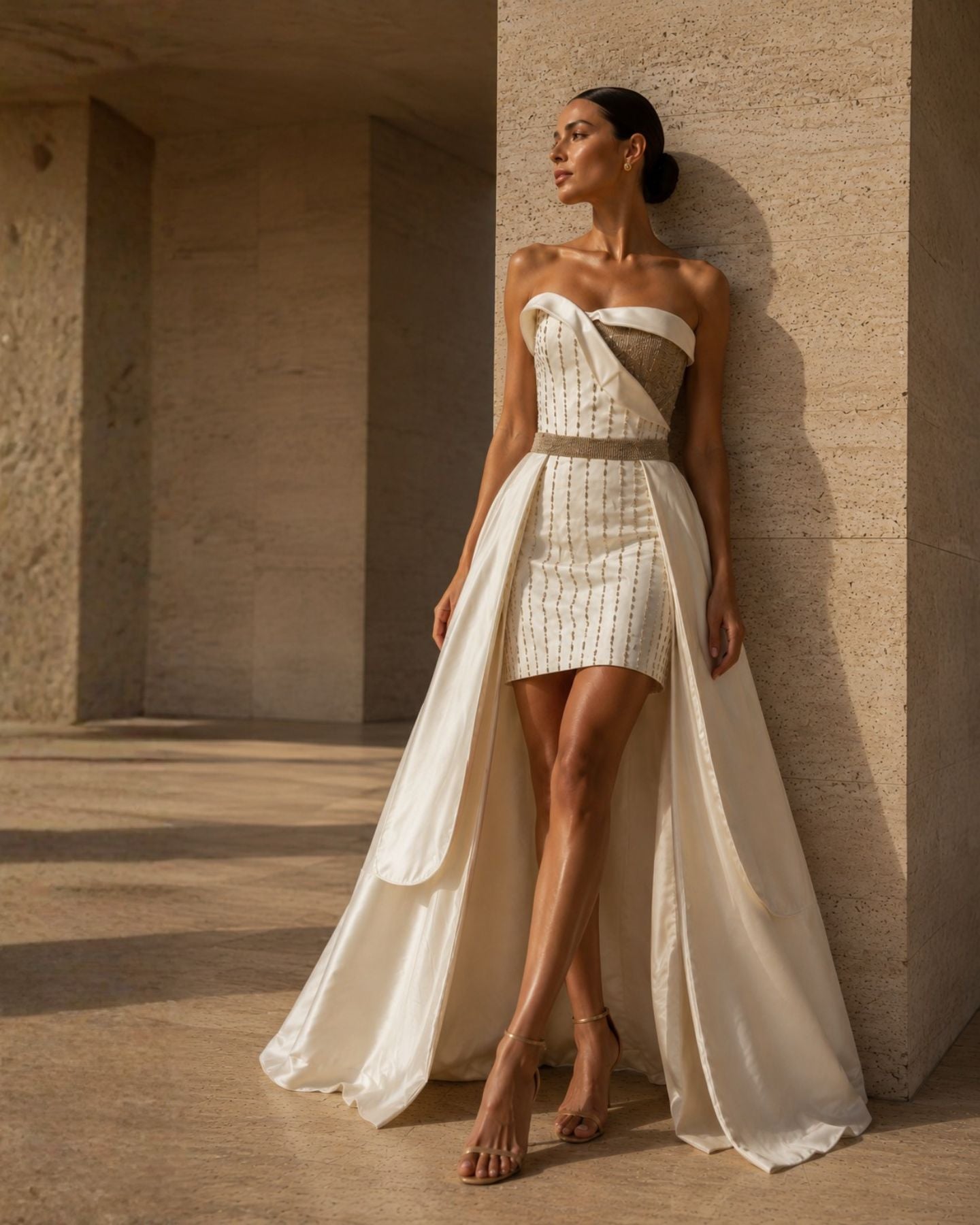 2 PIECES BRIDAL DRESS