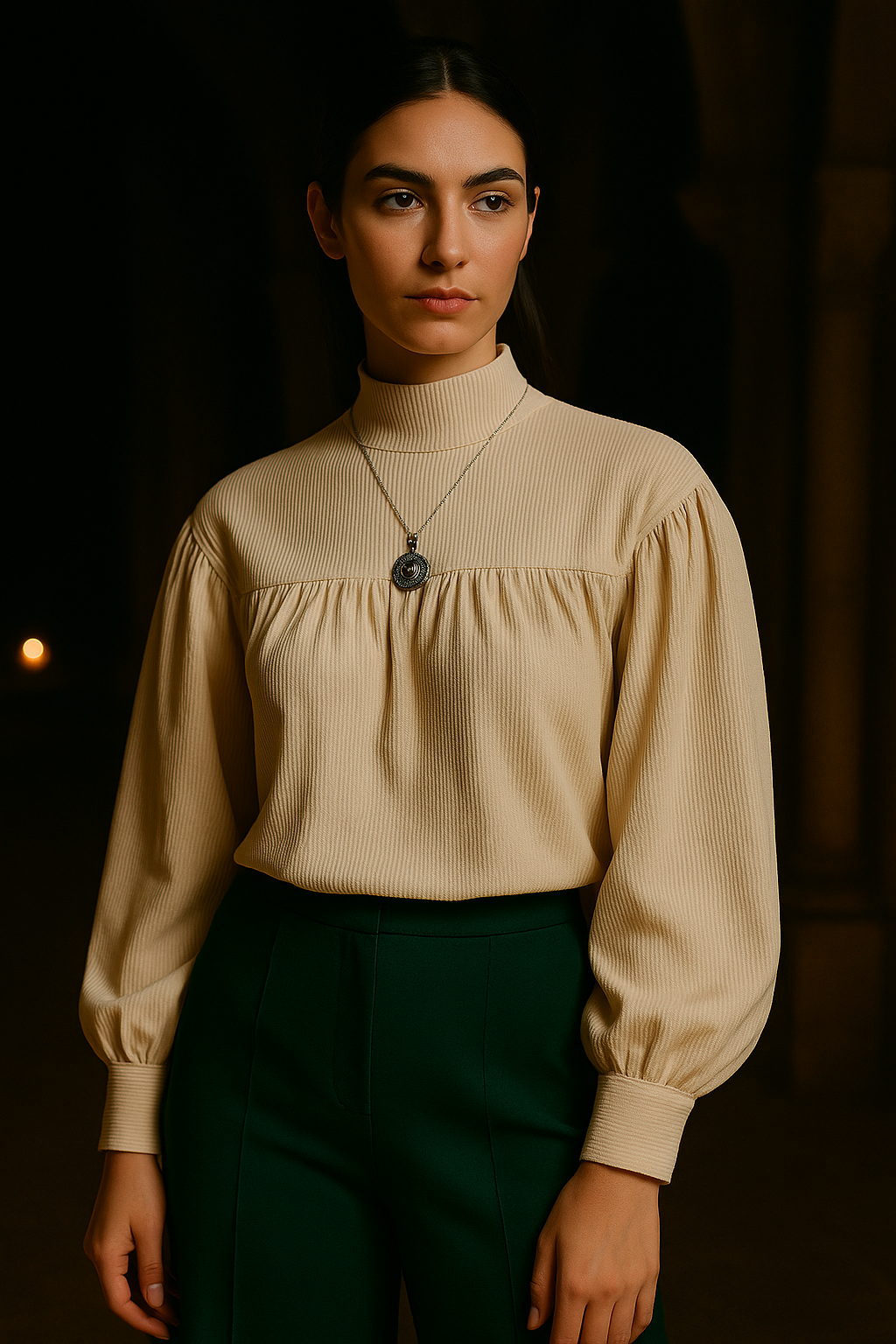 She Knows CORDUROY BLOUSE