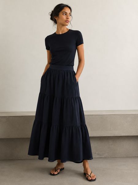 Medina Tier Maxi Skirt (جيبة المدينة تاير ماكسي)