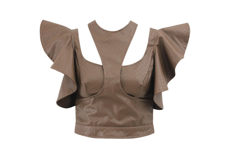 She Knows LEATHER TOP