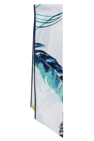 Moonlit serenity - SLIM SCARF - FEATHERS