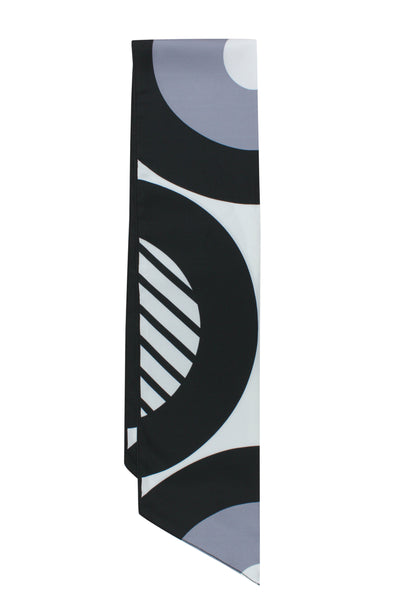 Moonlit serenity - SLIM SCARF - BOLD DOTS