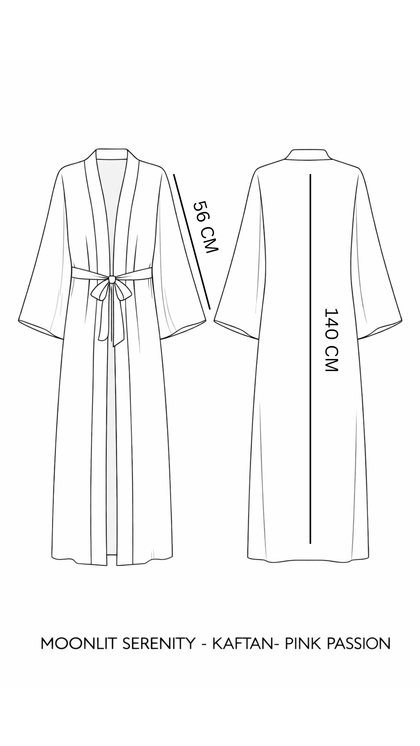 Moonlit serenity - KAFTAN - PINK PASSION