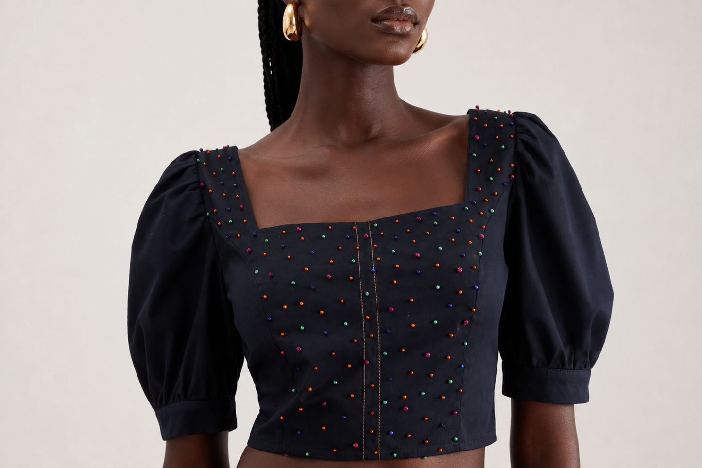 Gueliz Puff Square Blouse (بلوزة جليز بف سكوير)