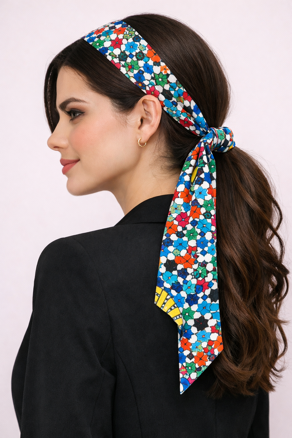 Moonlit serenity - SLIM SCARF - MOROCCO