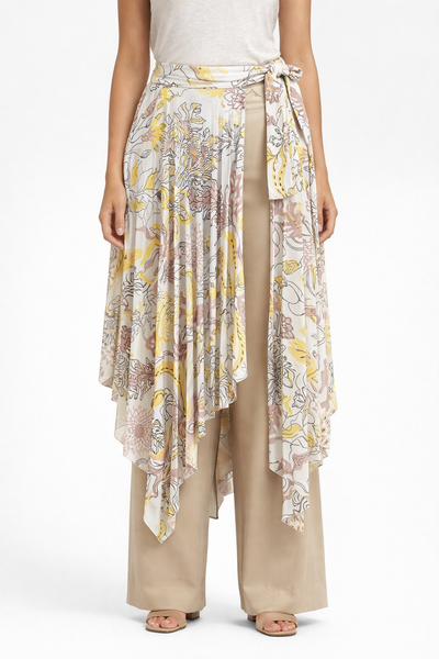 Moonlit serenity - PLEATED BELT SKIRT - FANTASY