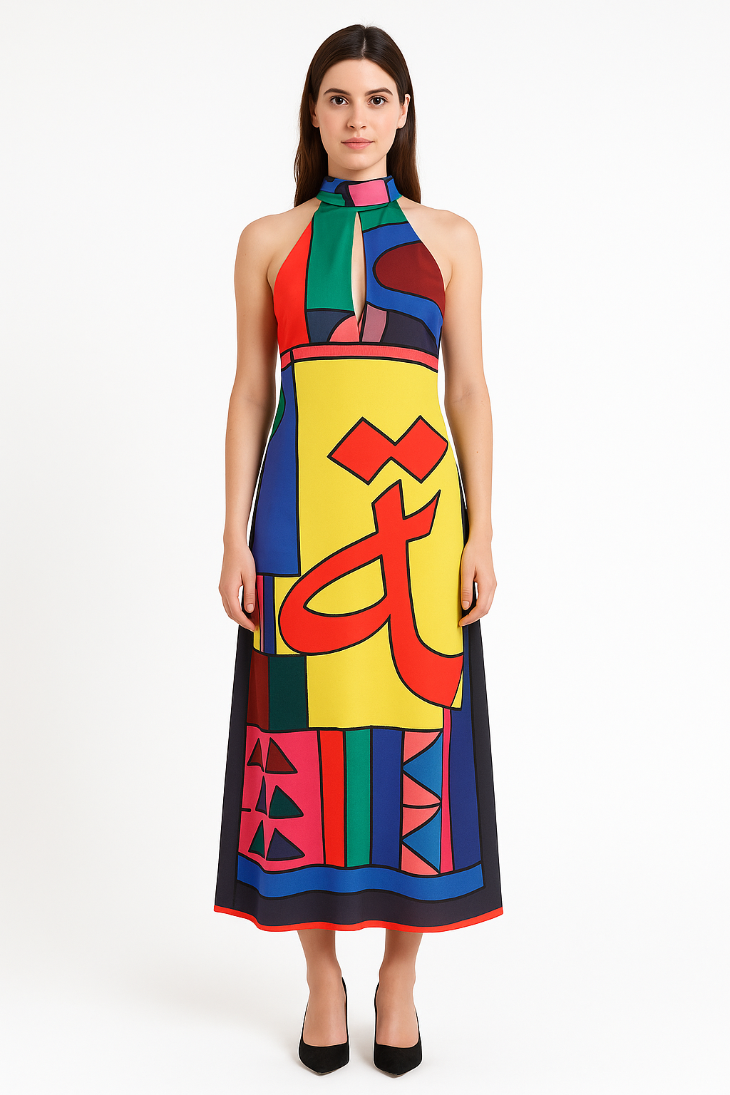 ECHOES - HALTER DRESS