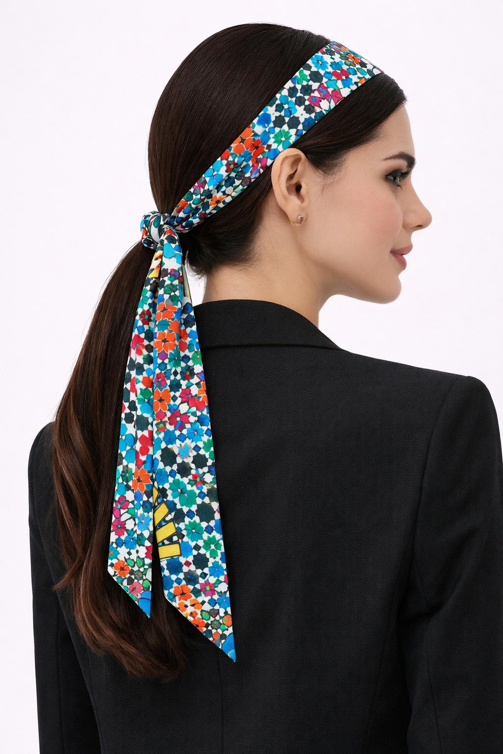Moonlit serenity - SLIM SCARF - MOROCCO