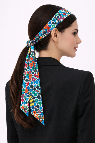 Moonlit serenity - SLIM SCARF - MOROCCO